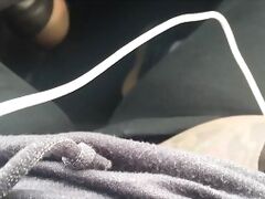 Cumming in my new Car at the Park