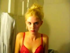 Teen Trash-Ugly skinny blonde anal whore being a good cunt