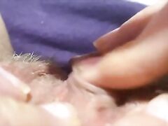 Huge clitoris rubbing and jerking orgasm in extreme close up masturbation HD POV