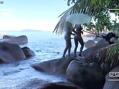 voyeur spy nude couple having sex on public beach - projectfiundiary
