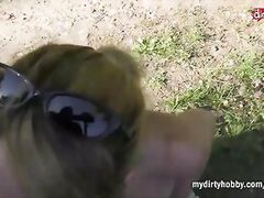 Hiking with Blonde German MILF Anally Pays off