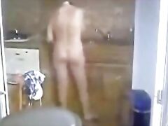 Have a look of my mum nude in the kitchen