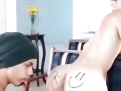 Feminin boy fucked- doggy young skinny rj fingering fisting kissing deep drill big dick tattoo