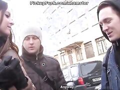 Steamy pick up fucking to get warm scene 2