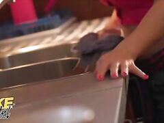 Fake Hostel, Big Tits Blonde Cleaner Lily Joy Fucked Hard