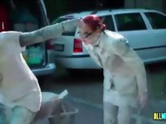 Two Hot Chicks in a Mud Fight