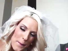 Bride eats cum