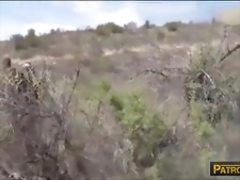 Amateur latina caught trying to sneak at countrys border