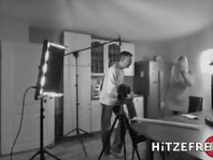 HITZEFREI Thick German blonde Mariella Sun fucks an older man