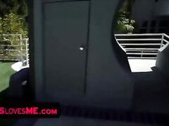 Beautiful  Gizelle Blanco Lets Stepbro Pump Her From Behind