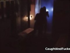 POV threesome in the locker room