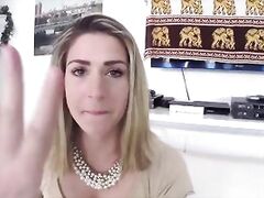 Messy Facial! Tall Blonde Gets Fucked And Spunked!