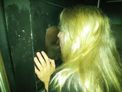 Blond Wife's Black Cock Gloryhole Experience