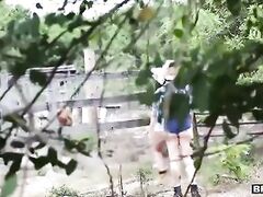 Naughty cowgirls share a cock