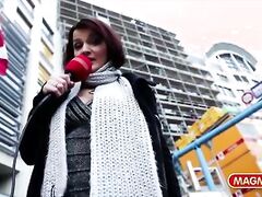 Busty German banged in the shower