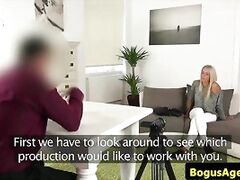 Casting euro doggystyled until a creampie