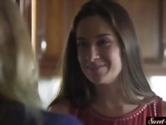 Teen babe spreads her legs for stepbros cock