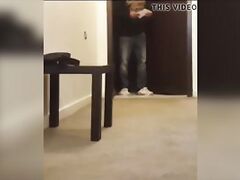 Kuwaity Bitch Sarah teasing delivery man.