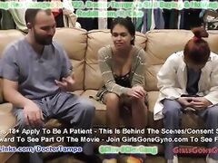Angel Santana's 1st Gyno Exam EVER Caught On Hidden Camera By Doctor Tampa For You To Jerk Off To At GirlsGoneGynoCom!