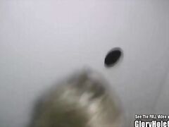 Tiny Tit Country Girl Sucks Off Glory Hole Strangers
