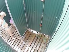 Czech ladies caught on hidden camera showering their amazing bodies