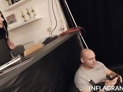 Busty brunet Jolee Love getting double penetrated