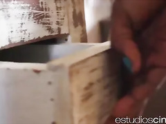 Girl gets horny listening to fuck her neighbor